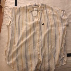 Abercrombie and Fitch short sleeve button down top